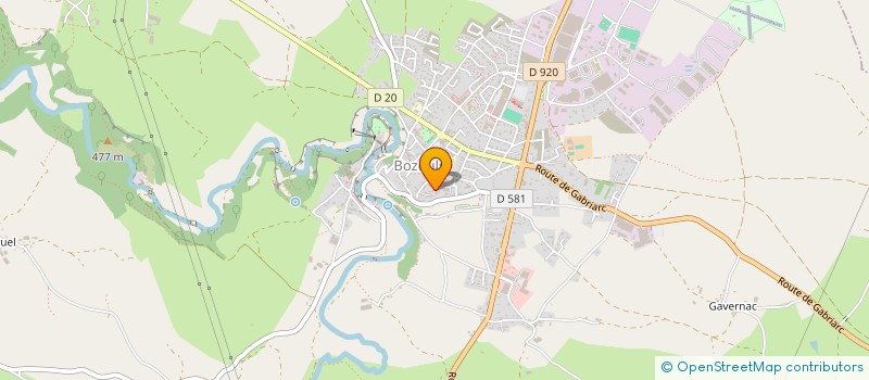 localisation de l'entreprise MADAME JACQUELINE HUNTZIGER  BOZOULS