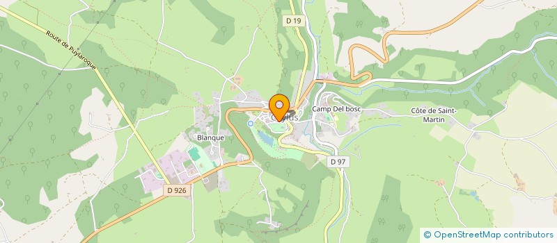 localisation de l'entreprise MADAME JACQUELINE HURLEY  CAYLUS