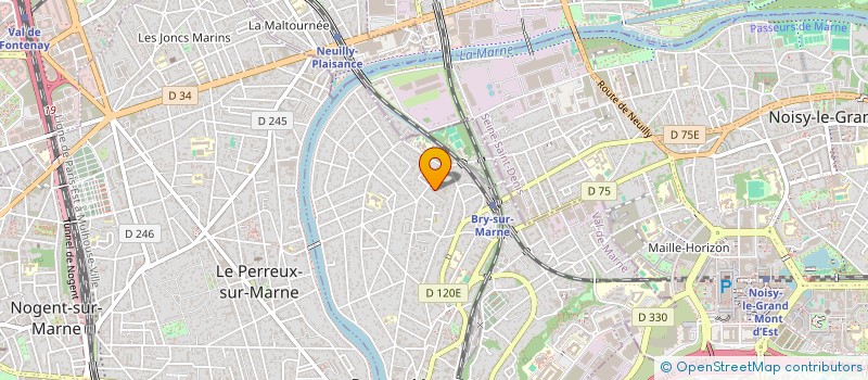 localisation de l'entreprise MADAME JACQUELINE HYBOUDE  BRY-SUR-MARNE