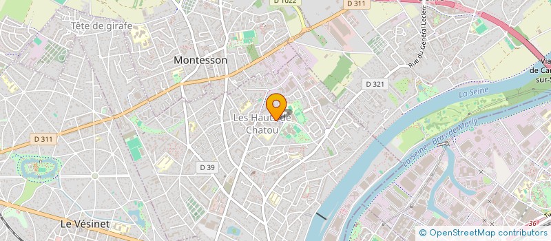 localisation de l'entreprise MADAME JACQUELINE IPHIGENIE  CHATOU