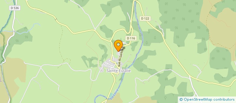 localisation de l'entreprise MADAME JACQUELINE ISSARTEL  SAINTE-EULALIE