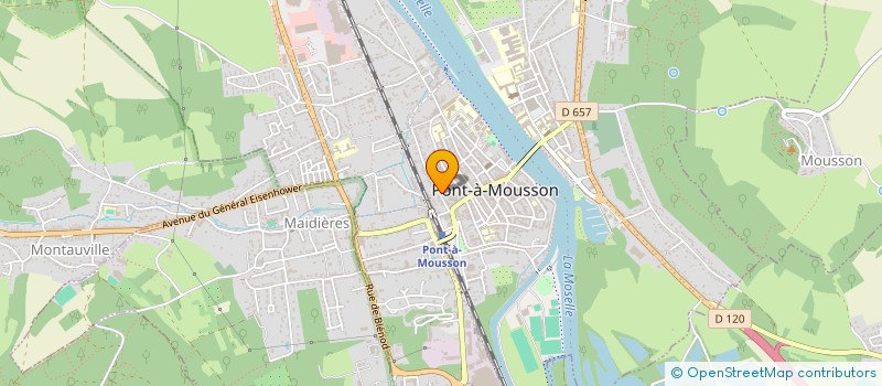 localisation de l'entreprise MADAME JACQUELINE ITANT  PONT-A-MOUSSON