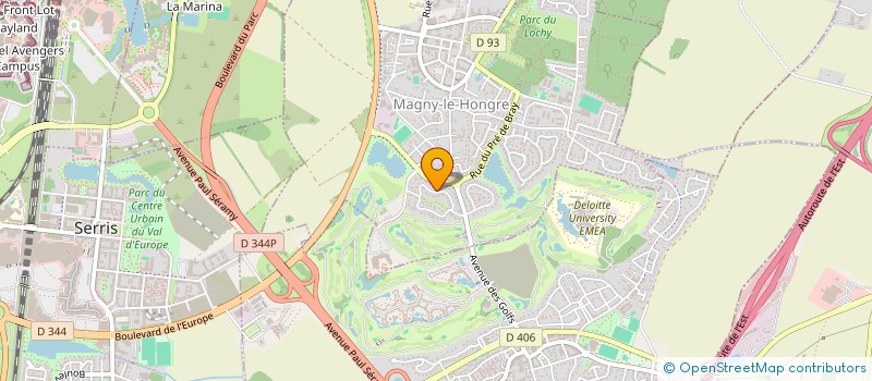 localisation de l'entreprise MADAME JACQUELINE JACANIN  MAGNY-LE-HONGRE