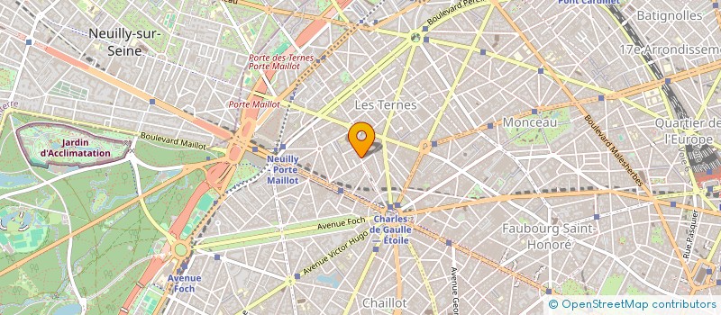 localisation de l'entreprise MADAME JACQUELINE JACQUELINE MARY O'LOUGHLIN  PARIS