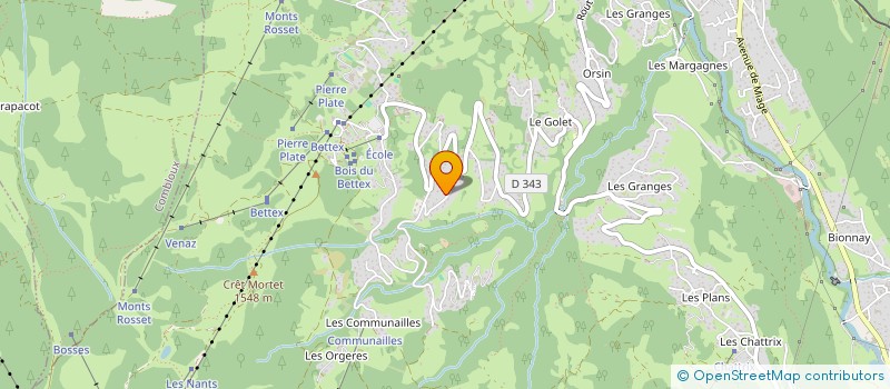 localisation de l'entreprise MADAME JACQUELINE JACQUEMOUD  SAINT-GERVAIS-LES-BAINS