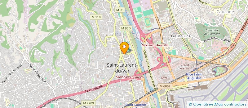 localisation de l'entreprise MADAME JACQUELINE JANKOWIAK à SAINT-LAURENT-DU-VAR