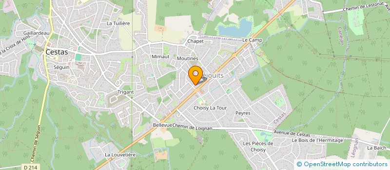 localisation de l'entreprise MADAME JACQUELINE JARBIN  CESTAS