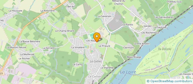 localisation de l'entreprise MADAME JACQUELINE JAUNET  LE CELLIER