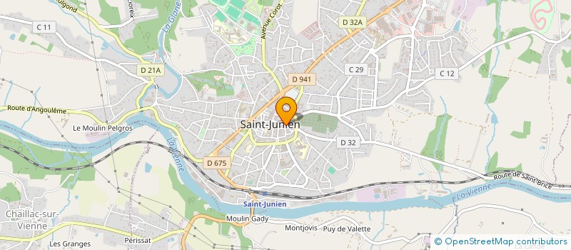 localisation de l'entreprise MADAME JACQUELINE JAVELAUD à SAINT-JUNIEN