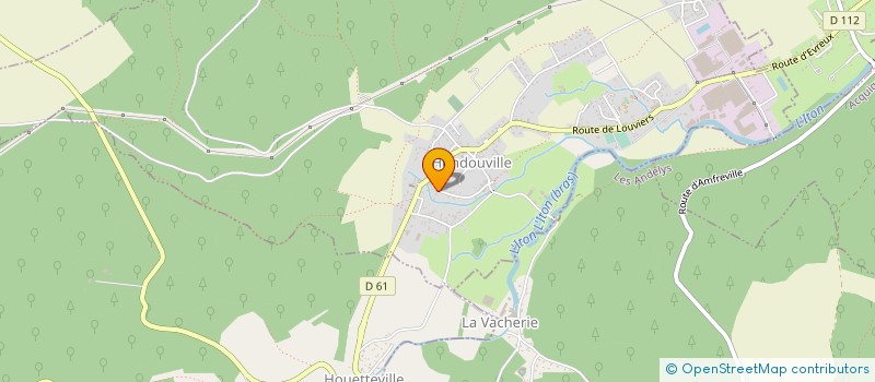 localisation de l'entreprise MADAME JACQUELINE JEUFFROY  HONDOUVILLE