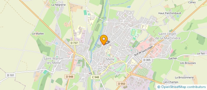 localisation de l'entreprise MADAME JACQUELINE JOUBERT  MELLE