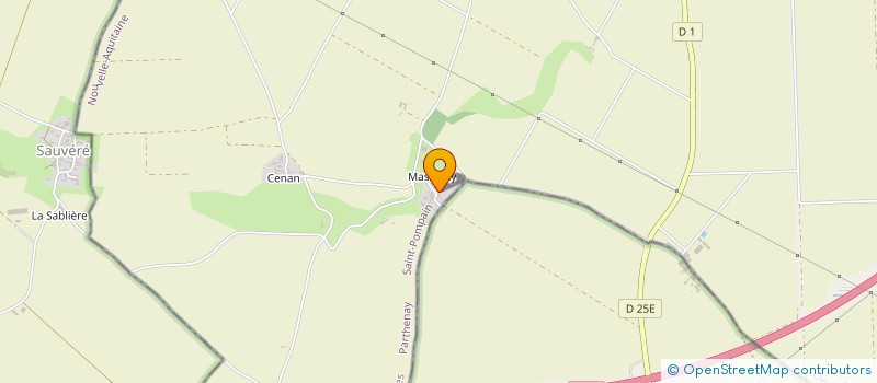 localisation de l'entreprise MADAME JACQUELINE JUILLET  SAINT-POMPAIN