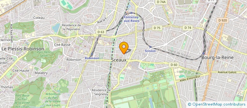 localisation de l'entreprise MADAME JACQUELINE KELLEDJIAN  SCEAUX