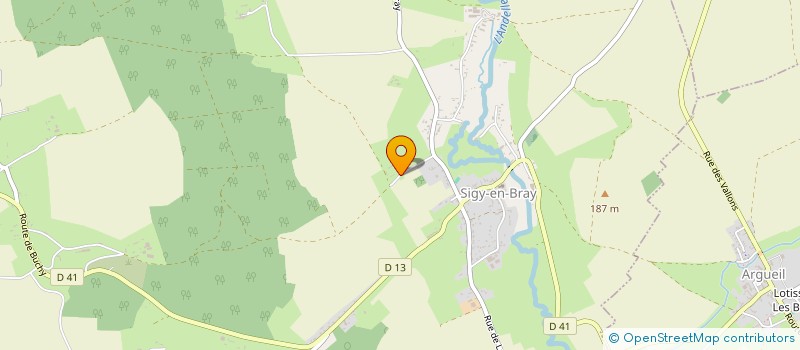 localisation de l'entreprise MADAME JACQUELINE KIERS  SIGY-EN-BRAY