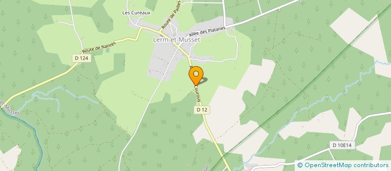 localisation de l'entreprise MADAME JACQUELINE LABAT  LERM-ET-MUSSET