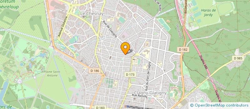 localisation de l'entreprise MADAME JACQUELINE LACHENY  LE CHESNAY-ROCQUENCOURT