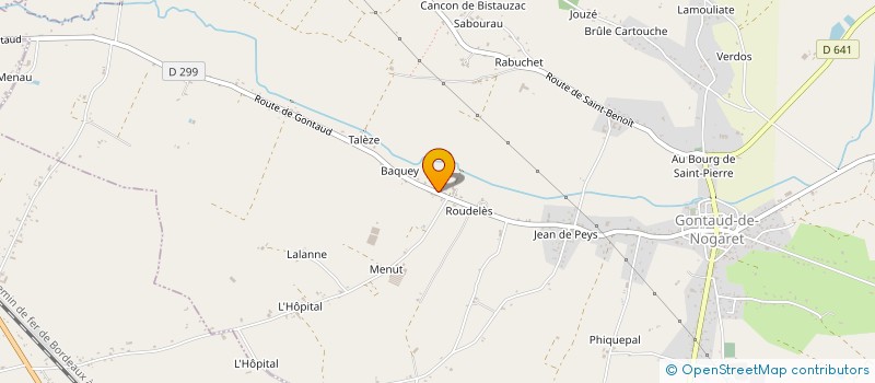 localisation de l'entreprise MADAME JACQUELINE LACOSTE  GONTAUD-DE-NOGARET