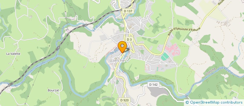 localisation de l'entreprise MADAME JACQUELINE LACOURIE  SAINT-YBARD