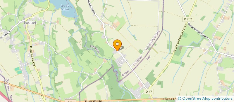 localisation de l'entreprise MADAME JACQUELINE LADEVEZE  GARDERES