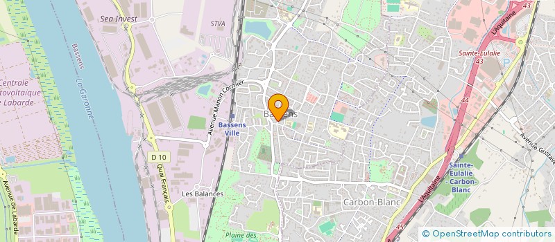 localisation de l'entreprise MADAME JACQUELINE LAFON  BASSENS