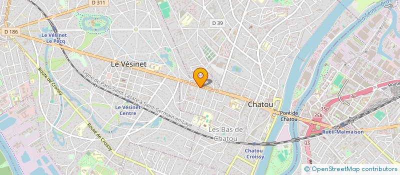 localisation de l'entreprise MADAME JACQUELINE LAFORET  CHATOU