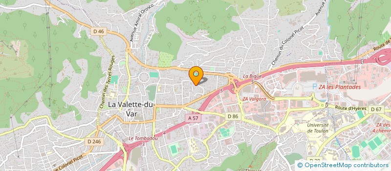 localisation de l'entreprise MADAME JACQUELINE LAILLET à LA VALETTE-DU-VAR