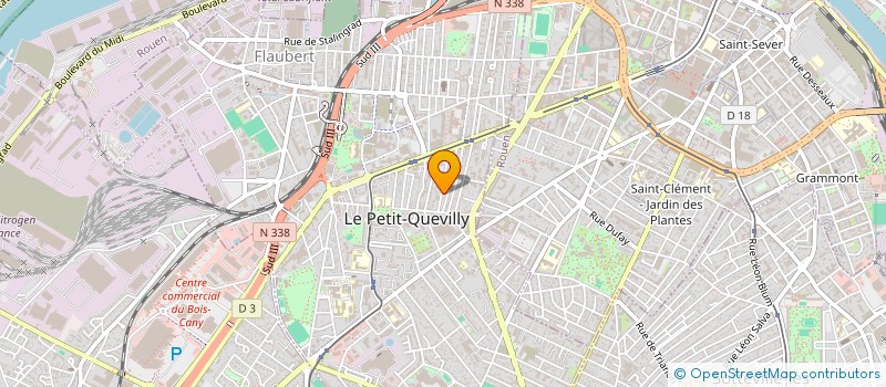 localisation de l'entreprise MADAME JACQUELINE LAJOYE  LE PETIT-QUEVILLY