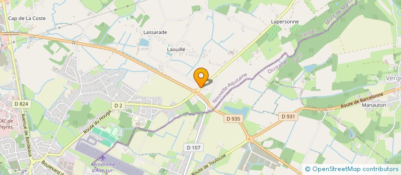 localisation de l'entreprise MADAME JACQUELINE LALANNE  AIRE-SUR-L'ADOUR