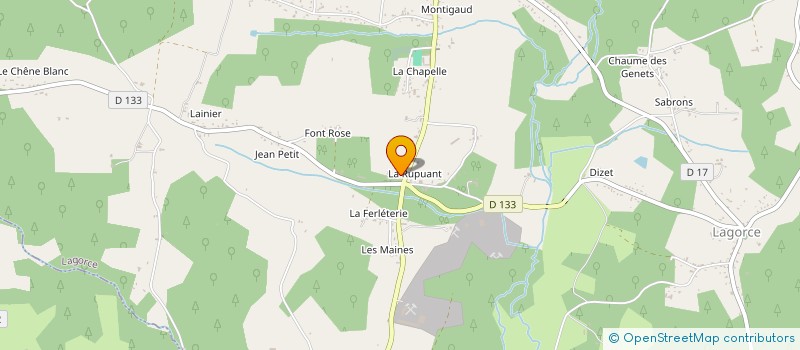 localisation de l'entreprise MADAME JACQUELINE LALUT à LAGORCE