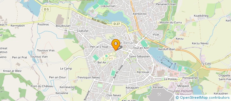 localisation de l'entreprise MADAME JACQUELINE LANCHOU  SAINT-RENAN