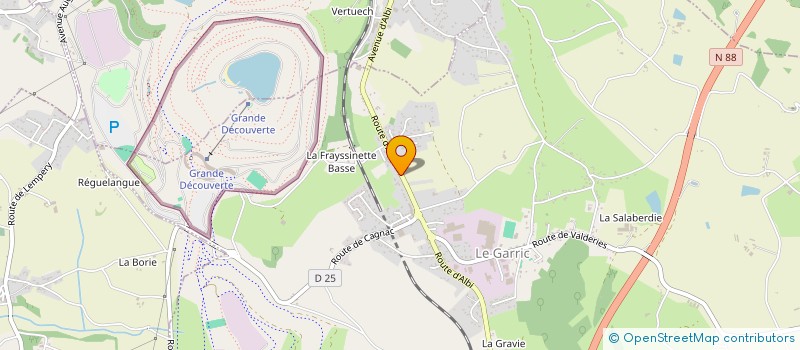 localisation de l'entreprise MADAME JACQUELINE LARROQUE  LE GARRIC