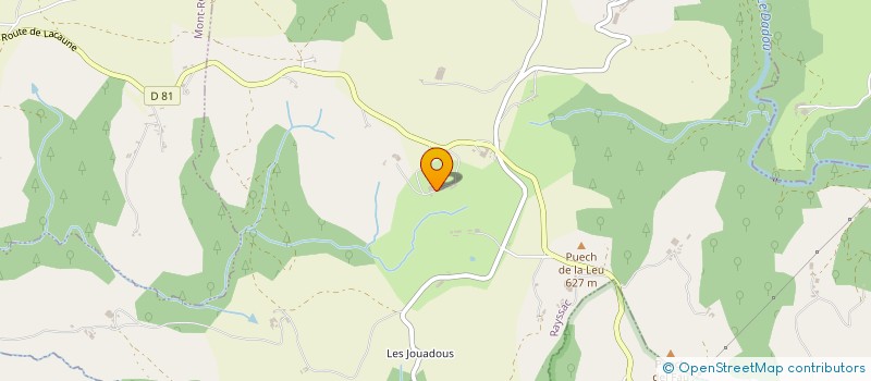 localisation de l'entreprise MADAME JACQUELINE LASSERRE  RAYSSAC