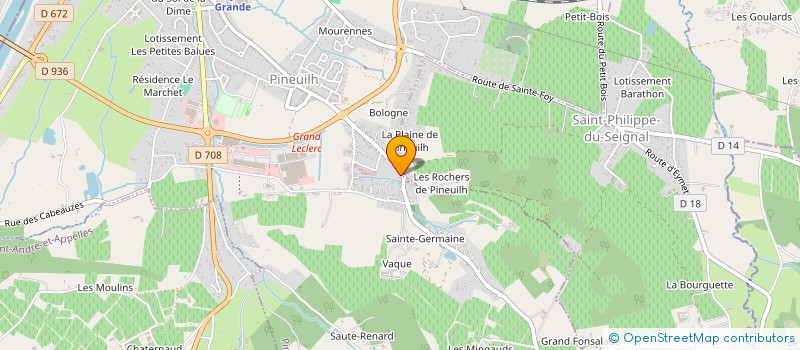 localisation de l'entreprise MADAME JACQUELINE LAVANDIER  SAINT-PHILIPPE-DU-SEIGNAL