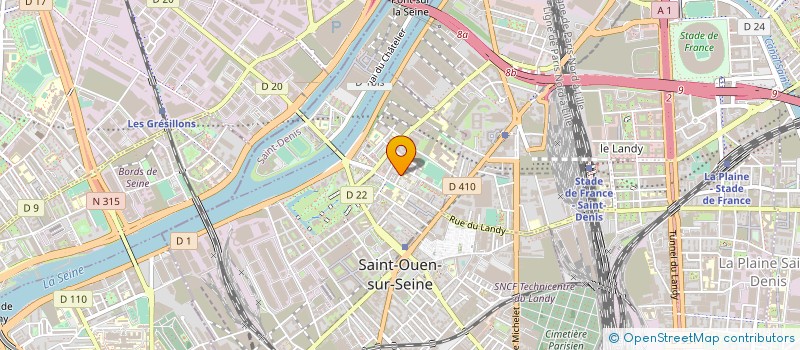 localisation de l'entreprise MADAME JACQUELINE LAVAUD à SAINT-OUEN-SUR-SEINE