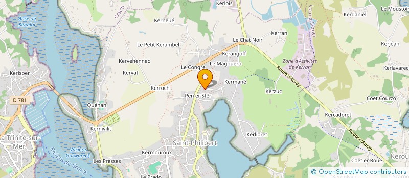 localisation de l'entreprise MADAME JACQUELINE LE BOURVELLEC à SAINT-PHILIBERT