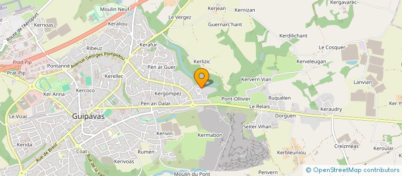 localisation de l'entreprise MADAME JACQUELINE LE CLERC  GUIPAVAS