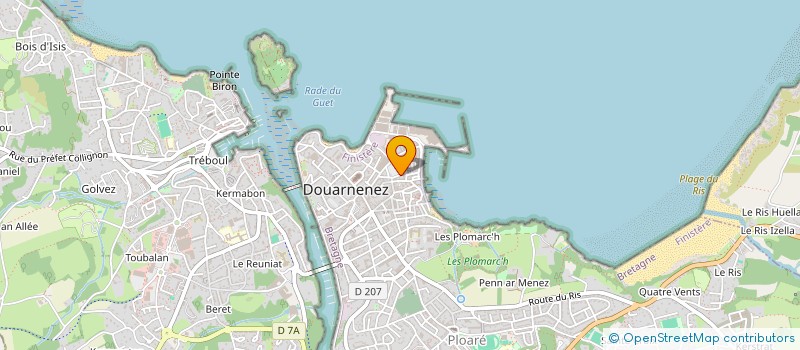 localisation de l'entreprise MADAME JACQUELINE LE GOUILL à DOUARNENEZ