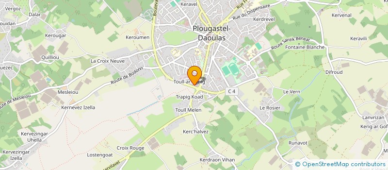 localisation de l'entreprise MADAME JACQUELINE LE PICHON  PLOUGASTEL-DAOULAS