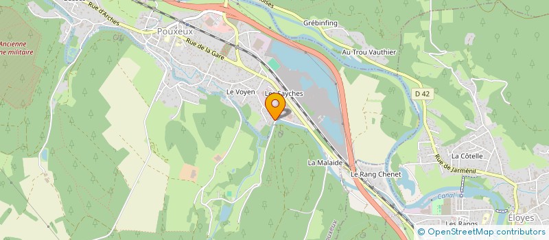 localisation de l'entreprise MADAME JACQUELINE LE ROUX  POUXEUX