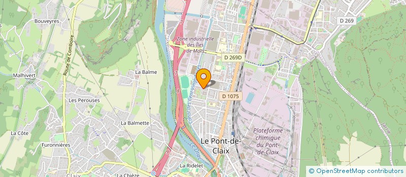 localisation de l'entreprise MADAME JACQUELINE LEANDRI  LE PONT-DE-CLAIX