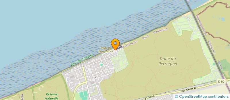 localisation de l'entreprise MADAME JACQUELINE LEBAS  BRAY-DUNES