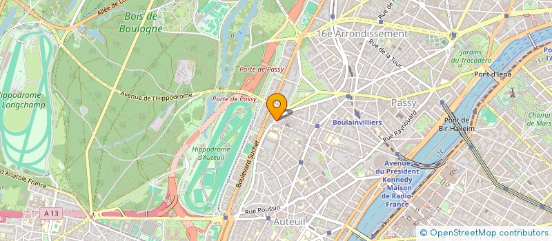 localisation de l'entreprise MADAME JACQUELINE LEBOUCHARD  PARIS