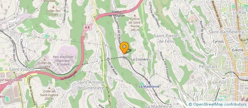 localisation de l'entreprise MADAME JACQUELINE LEBRUN à NICE