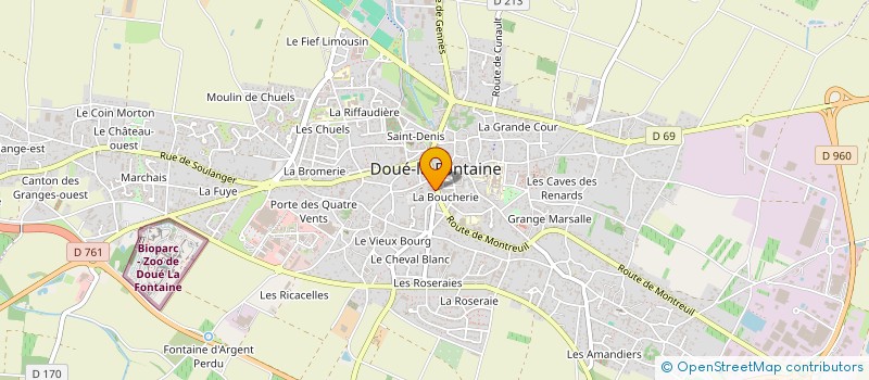 localisation de l'entreprise MADAME JACQUELINE LECOMTE  DOUE-EN-ANJOU