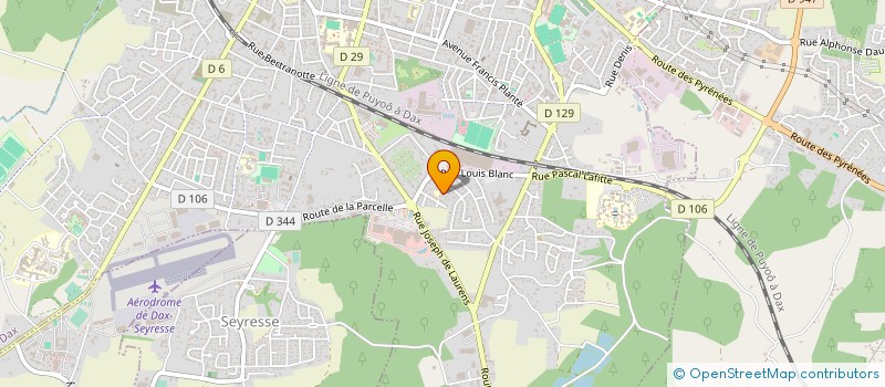 localisation de l'entreprise MADAME JACQUELINE LECUYER  DAX