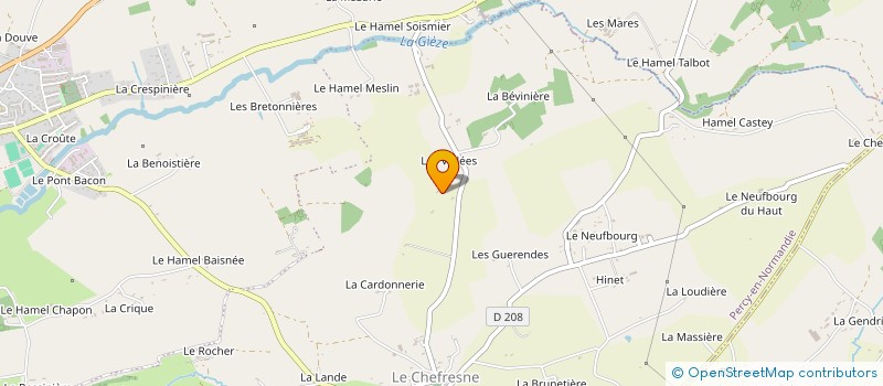 localisation de l'entreprise MADAME JACQUELINE LEHERPEUR  MONTBRAY