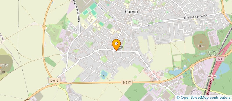 localisation de l'entreprise MADAME JACQUELINE LEMAIRE  CARVIN