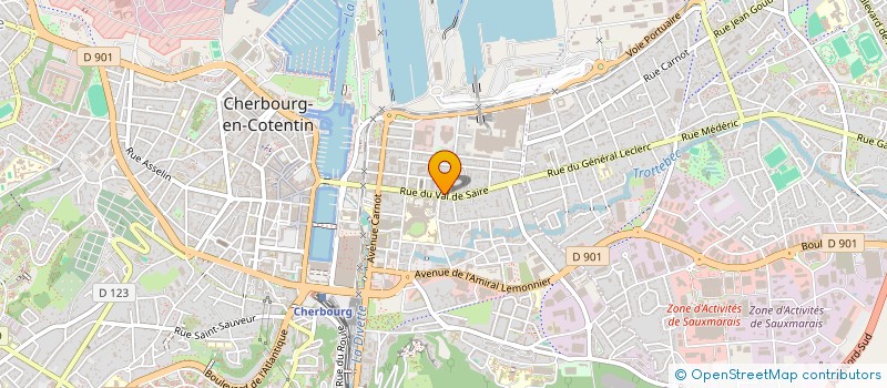 localisation de l'entreprise MADAME JACQUELINE LEMOINE  CHERBOURG-EN-COTENTIN