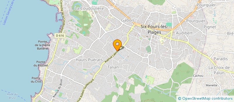 localisation de l'entreprise MADAME JACQUELINE LEROY à SIX-FOURS-LES-PLAGES