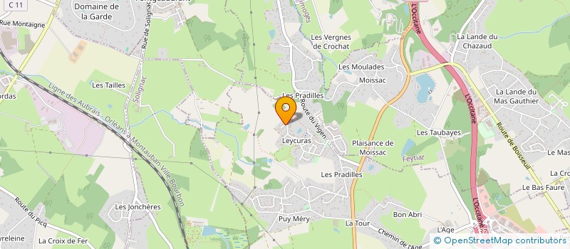 localisation de l'entreprise MADAME JACQUELINE LESAGE  LE VIGEN